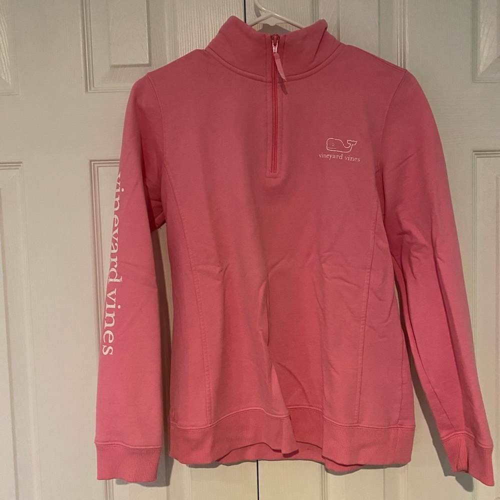 Vineyard Vines Women's Pink Cowl Neck Sweater